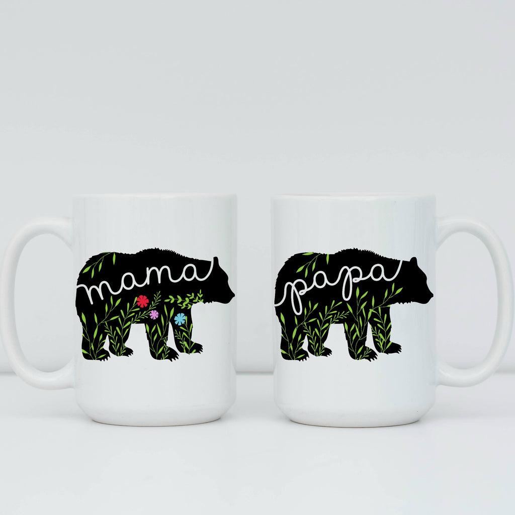 Papa Bear & Mama Bear 15 oz Mug Set – LoveYouALatteShop